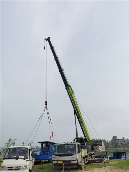 广丰区桥梁建设吊装案例